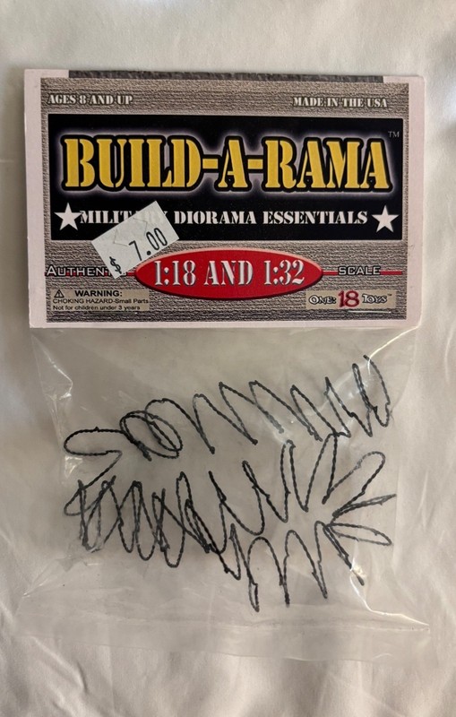 BUILD-A-RAMA 1:32 Military Diorama Essentials Barbed Wire New in the Bag
