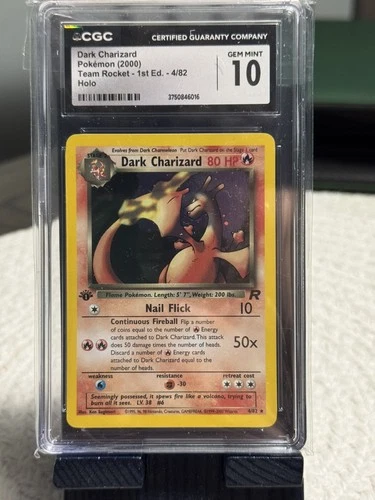 Pokemon Dark Charizard 1st Edition CGC 10 Gem Mint 4/82