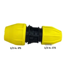 1/2 In. Ips Dr 9.3 To 1/2 In. Cts Underground Yellow Poly Gas Pipe Adapter | X