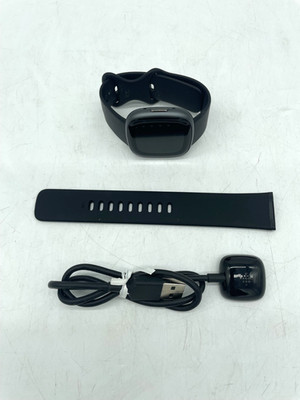 Fitbit Versa 4 Fitness Smartwatch GPS Heart Rate Black Graphite One Size