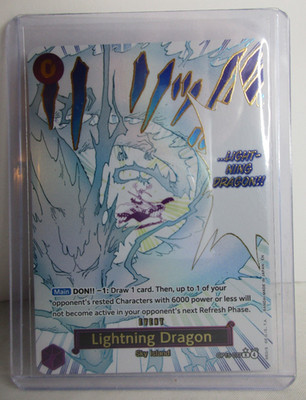 One Piece TGC Lightning Dragon OP15-077 Alt Art Adventure On Kami's Island
