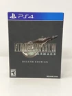 PS4 Final Fantasy VII Remake Deluxe Edition Open Box, Sealed Game