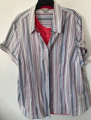 Woman's Essentials by Maggie Plus 26/28 W Shirt Blouse Collar 2 pc.