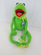 Vintage Kermit the Frog Nanco Plush Posable Bendable Muppets Jim Henson 17" Long