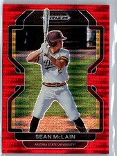 2022 Panini Prizm Draft Picks FOTL Red Pulsar SEAN MCLAIN RC Rookie /9