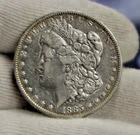 1885 0 US Morgan Silver Dollar $1 VF+ (Cleaned)