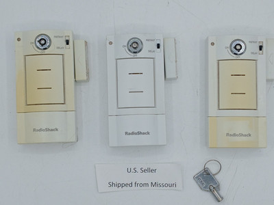 LOUD RadioShack Wireless Key-Lock Door/Window Alarm White 110dB Home Security