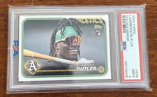 2024 Topps Lawrence Butler Golden Mirror Image Variation SSP PSA 9 RC #676 A’s