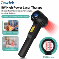 8W Portable Red Light Laser Therapy 650nm 808nm for Tissue Repair Pain Relief