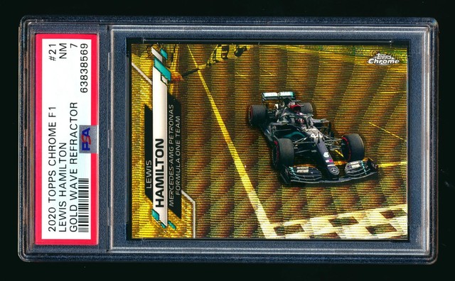 Lewis Hamilton 2020 Topps Chrome Formula 1 Gold Refractor