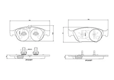 Brembo P 50 106 brake pad set, disc brake for Mercedes-Benz