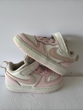 Nike Court Borough Low 2 SE White Pink DQ0493 100 Toddler Shoes Size 6C