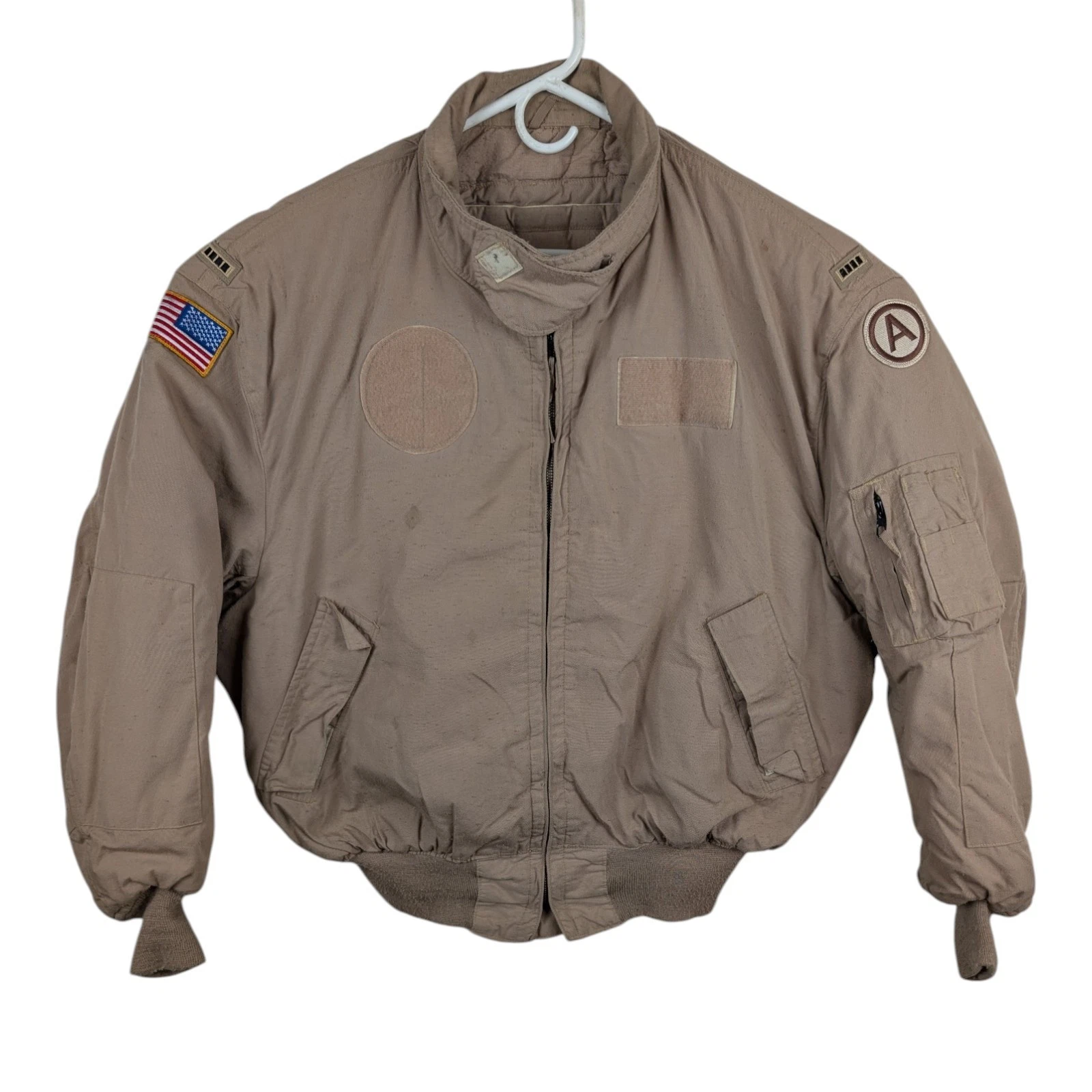 Military Jacket Cold Weather High Temperature Resistant Aramid Beige Carter XL