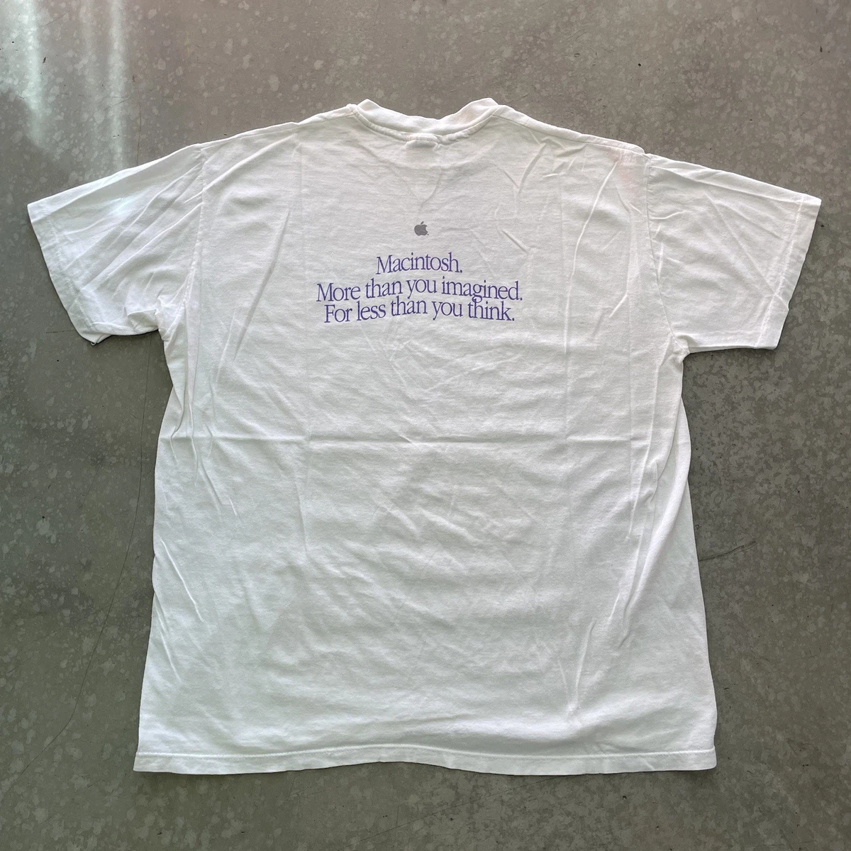 希少 Apple Tシャツ ユニセックス vintage GF434 Tシャツ アップル Apple 企業T アドT マック ロゴ L