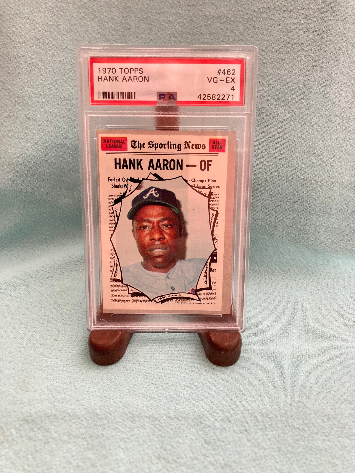 1970 Topps Hank Aaron Baseball Card #462 PSA 4 VG-Ex Atlantas Braves Vintage