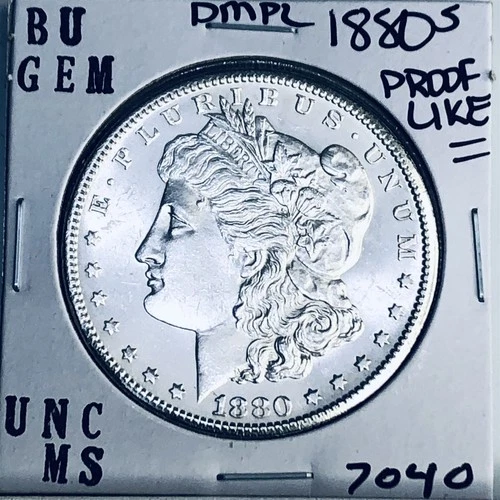 1880 S BU GEM MORGAN SILVER DOLLAR UNC MS+++ U.S. MINT RARE COIN 7040