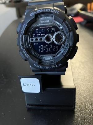 Casio G-Shock GD-100-1B Black Digital Men's Sport Watch, Tough Shock Resistant