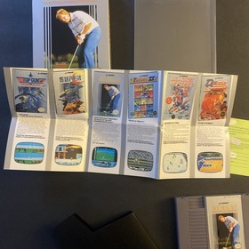 1992 Konami Nintendo NES Jack Nicklaus Golf Video Game Cartridge Boxed Complete