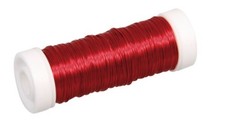 RAYHER - FILO METALLICO PER BIGIOTTERIA0,3MM 50MT - COLORE ROSSO