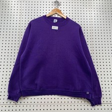 Vintage 80s Russell Athletic Sweatshirt Mens Large Purple Crewneck Fleece USA