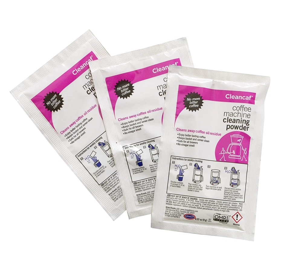 Кофеварка и эспрессо-машина очиститель порошок Cleancaf - 2 упаковки (6 пакетов... - Изображение 2 из 4