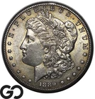 1889-S Morgan Silver Dollar Coin, Choice AU Better Date San Francisco Issue