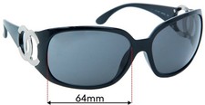 SFx Replacement Sunglass Lenses fits Chanel 6014 - 64mm Wide