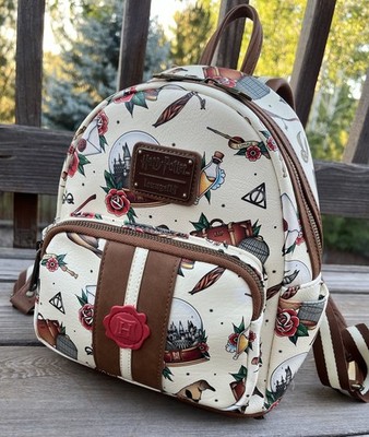 Loungefly Harry Potter Tattoo Art Mini Backpack Bag