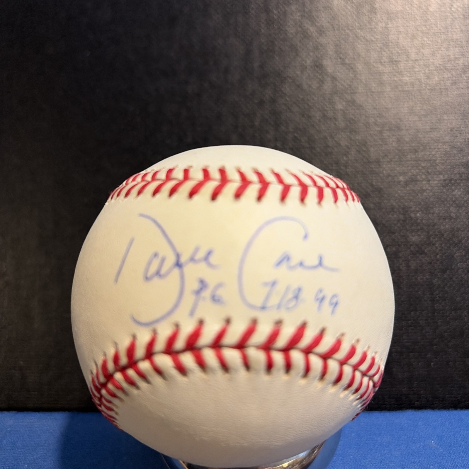 Dave Cone PG 7-18-99 Autographed MLBall Steiner Sticker