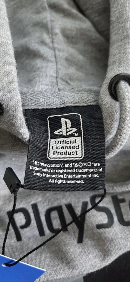 Sony PlayStation Difuzed Heather Gray Large Pullover Hoodie - NWT New With Tags - Изображение 4 из 4