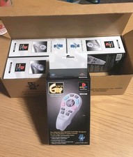 Box Of 4 NOS PS1 ASCII Grip V Controller Pad Playstation