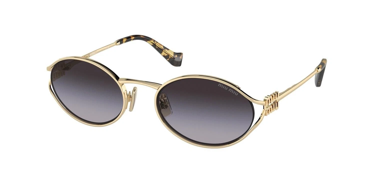 Miu Miu — NEW Miu Miu 52YS Sunglasses ZVN5D1 Gold 100% AUTHENTIC