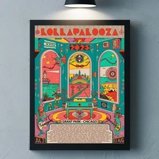 Lollapalooza 2025 Commemorative In Chicago Illinois At Grant Park Poster Reprint