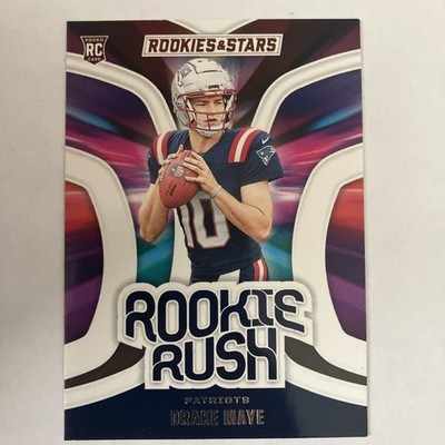 DRAKE MAYE 2024 ROOKIES & STARS ROOKIE RUSH NEW ENGLAND PATRIOTS RC RR-DME