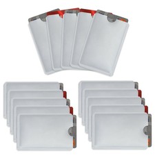 RFID Blocking Secure Credit Card Sleeves Pack Of 15 Contactless Card Protecti...