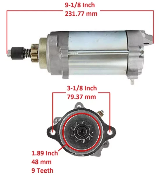 Стартер для Ski-Doo MXZ 600 800R HO Adrenaline Renegade Sport XRS TNT 2009-2015 - Изображение 2 из 4