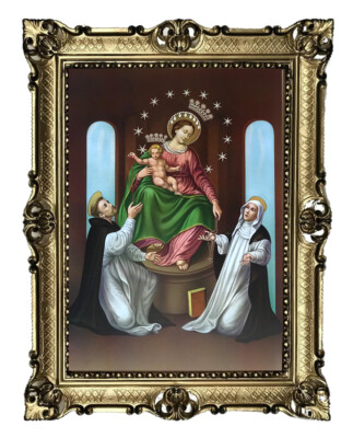 Tableau mural avec cadre Baroque de Dieu Jésus Christ 56 x 46 cm
