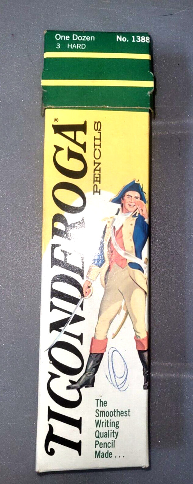 Vintage Dixon Ticonderoga No3 Hard Pencils 3-Pack with Original Box 1388 New-image