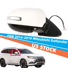 RH Door Mirror For 2014-2019 Mitsubishi Outlander Power Heated w/Signal 7632B354