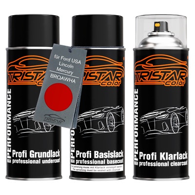 Autolack Spraydosen Set für Ford USA Lincoln Mercury BRQAWHA Race Red