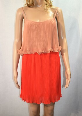 The Rage Dress Size Small Pleated Spaghetti Strap 