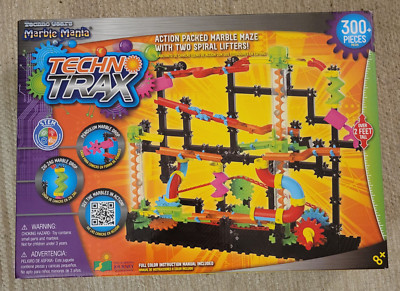 Techno Gears Marble Mania Techno Trax MAZE 300+ piece Building Kit Toy 100% CPLT