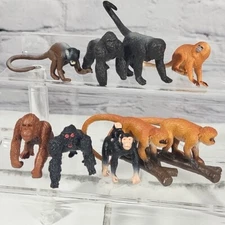 Safari Ltd Monkeys Apes Chimps Gorillas Figures Toys collectibles Lot of 9 