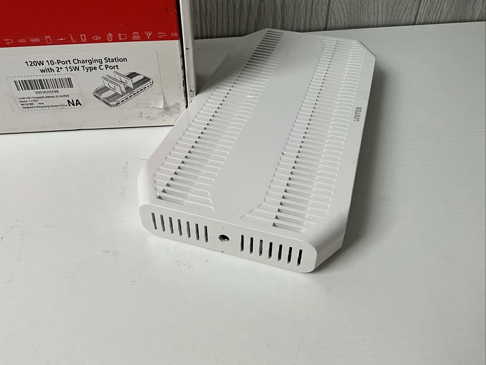 Unitek Y-2190C 120W 10 Port USB Charging Hub - 2x15W USB-C - With Dividers - Image 4 of 4