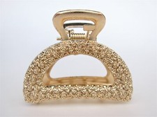 Small/ medium rose gold or dark silver roses metal hair claw clip