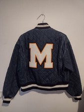 Msgm Milano Unisex Oversized Bomber Jacket Sz 40 Rrp £699
