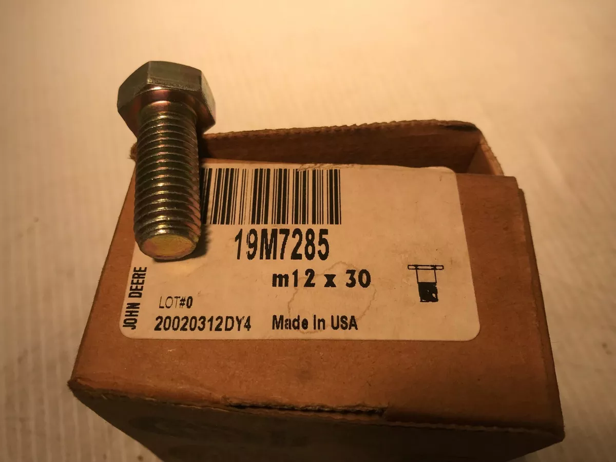 19M7285 GENUINE John Deere CAP SCREW BOLT M12x30 | eBay