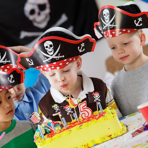 24 Stück Pirate Tortenstecker Piraten Kuchendeckel Cupcake Topper Birthday Ku... - Bild 5 von 8