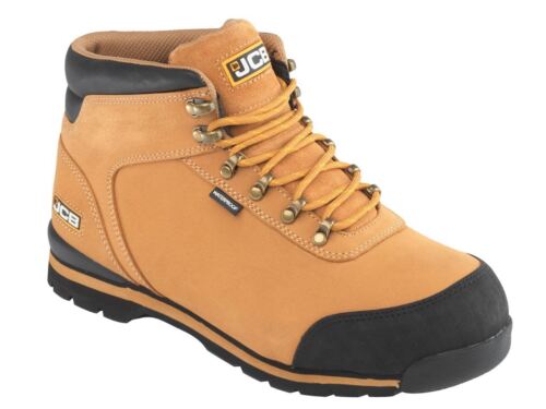 JCB 3CX MENS S3 LEATHER SAFETY WATERPROOF WORK BOOTS STEEL TOE CAP WIDE FIT SIZE - Picture 4 of 4