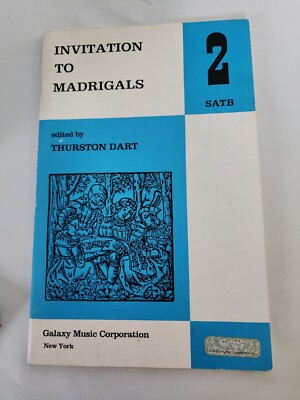洋書 Invitation to Madrigals 11 Invitation to Madrigals